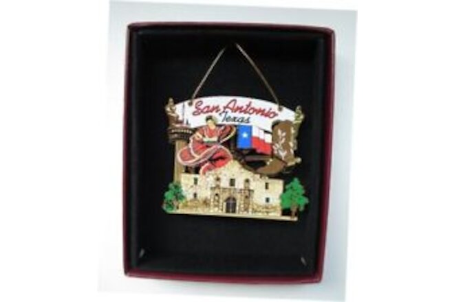 San Antonio Christmas ORNAMENT Texas City State Souvenir Gift The Alamo Texas