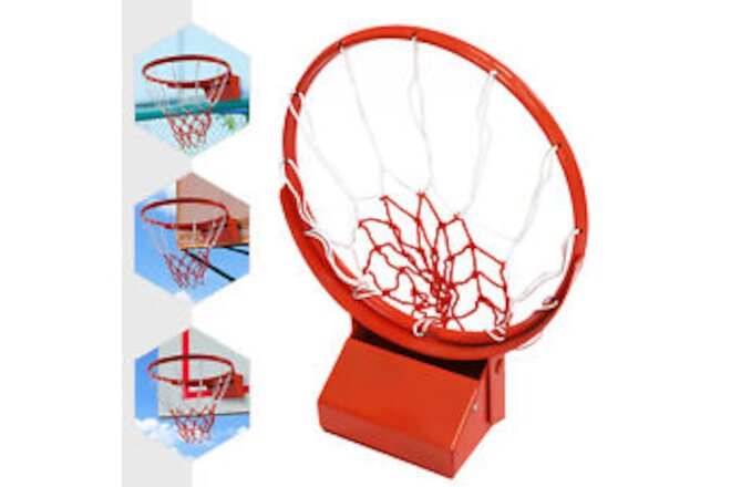 18" Basketball Rim Replacement Breakaway Rim For Outdoor and Indoor Heavy Duty