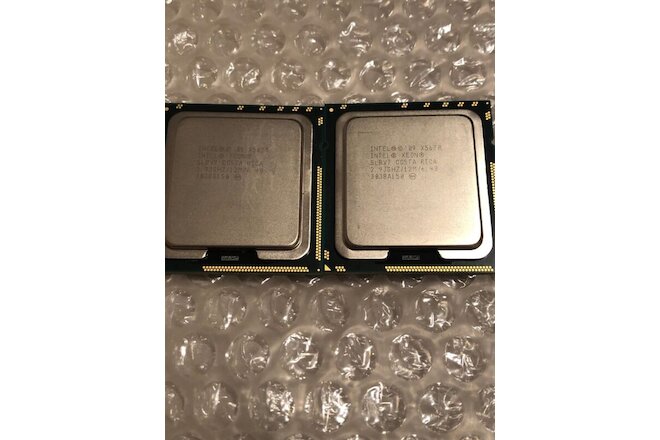 Pair of Intel SLBV7 X5670 2.93GHz 6 Core Processors