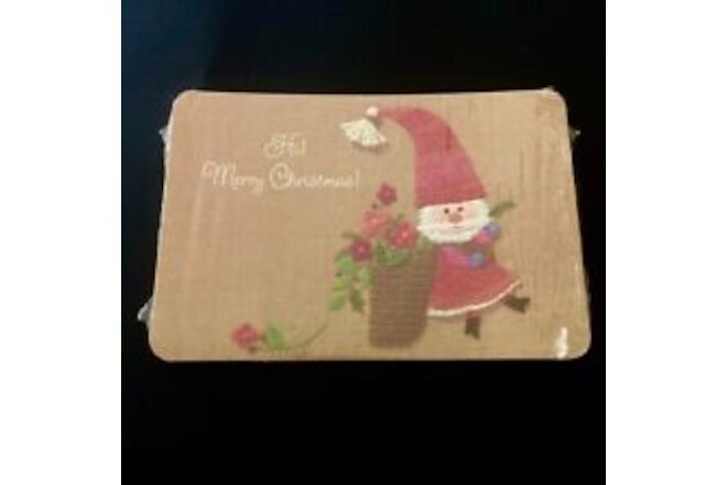 Vintage Retro MCM 20 Hallmark Christmas Santa Postcards New & Sealed NOS Fabric