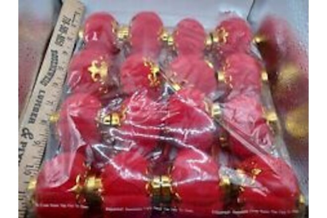 LOT OF 16 FENG SHUI-CHINESE KNOT HANGING ORNAMENT PENDANT-RED LANTERN W. SUCKER
