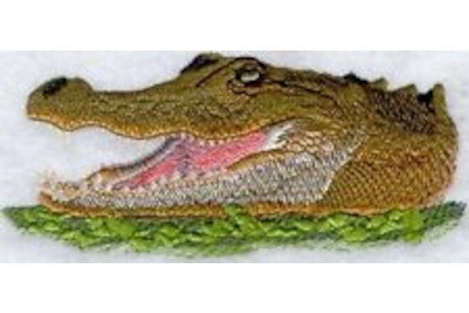 Embroidered Fleece Jacket - American Alligator Head M1262 Sizes S - XXL
