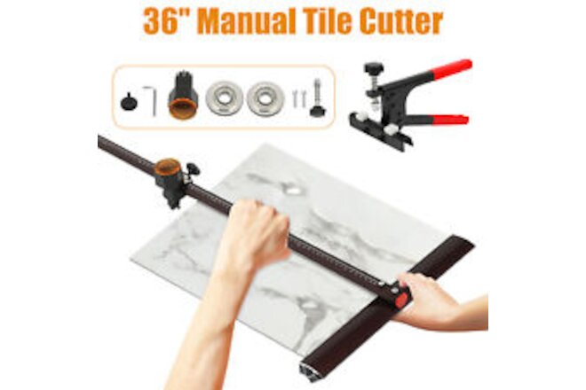 36 in Aluminum Alloy Manual Tile Cutter Hand Tool Ceramic Floor Cutter Precise