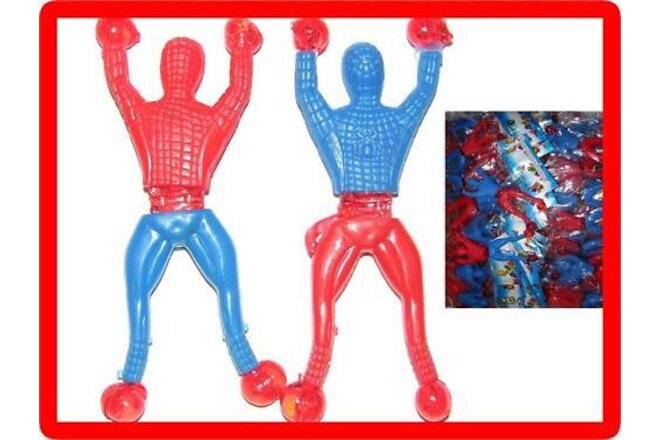 100 PCS Novelty Sticky Wall Climbing Flip Spiderman Climber Kids Toys Wholesale