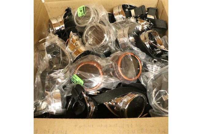 HUGE LOT 40 PAIR STEAMPUNK GOGGLES COSTUME PLAY