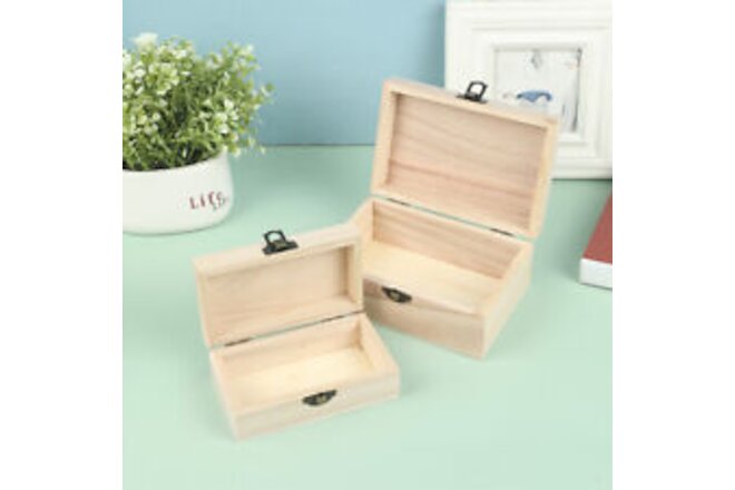 Wooden Multifunction Case with Lid Jewellery Storage Container Box Home Decor