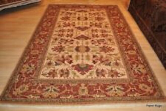 _HAND_MADE_RUG_6'x9' vegetable dyed great quality rug. colors, beige, green