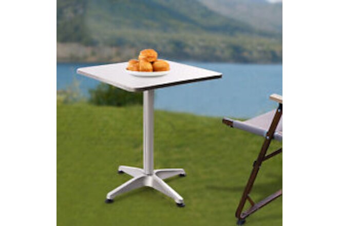 Modern Square Flip-up Table Aluminum Indoor-outdoor Table For Home Restaurants