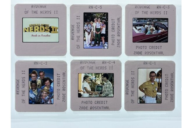 Revenge of the Nerds II Movie 35mm Slides Press Kit Promo Vtg Lot of 6