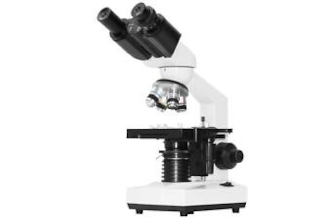 Discover the Micro World with 40X-2500X Binocular Compound Microscope + Mech