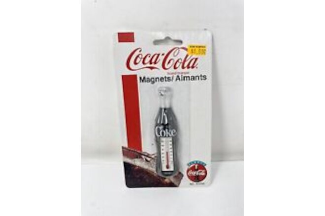 Coca Cola magnet w/thermometer Coke Bottle Collectible 1995 Vintage NOS