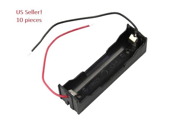 18650 Lithium Ion Battery Holder Case With Leads 10 Pieces