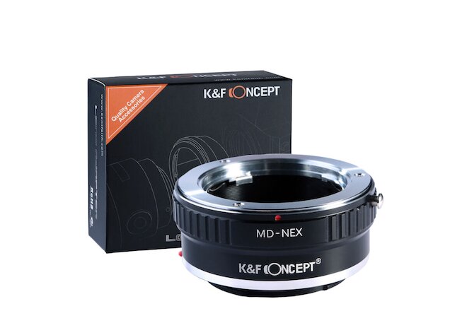 K&F Concept Adapter for Minolta MD MC Lens to Sony E-Mount Camera A7R2 A7M3 A7S