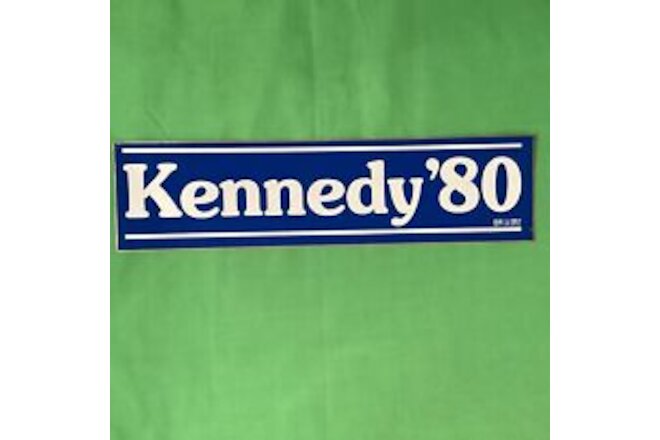 Vintage 1980 Edward Kennedy (Ted) 1980 Presidential Campaign Bumper Sticker