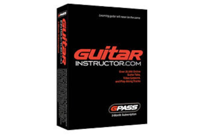 G-Pass for Guitar & Bass Players 3-Month Subscription Online Video Lessons & Tab