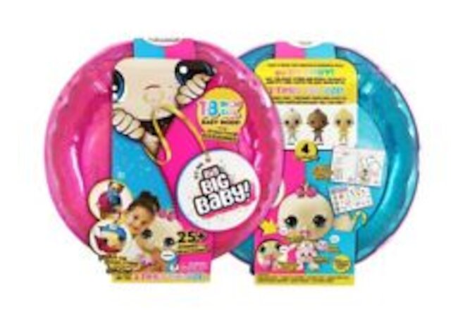Big Big Baby  Doll 18 Inch Tall Baby. Bottle Diaper And Pacifier  NEW- 1 Pack