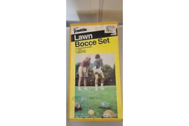 Vintage 1980s Franklin Bocce Ball Set Lawn Game Bowling New In Box Sealed