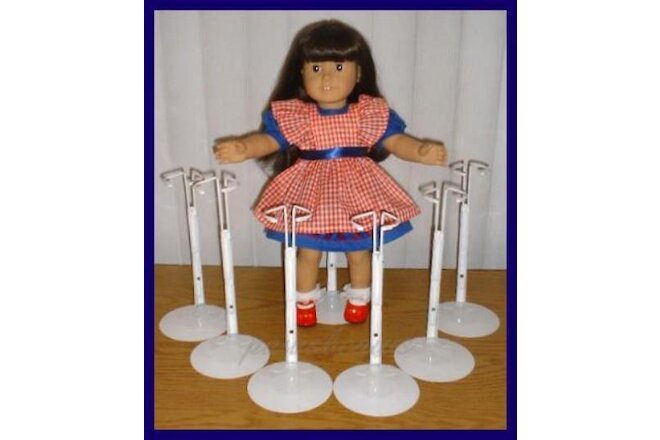 6 White Kaiser 2601 Doll Stands for 18" AMERICAN GIRL Magic Attic ANNE ESTELLE