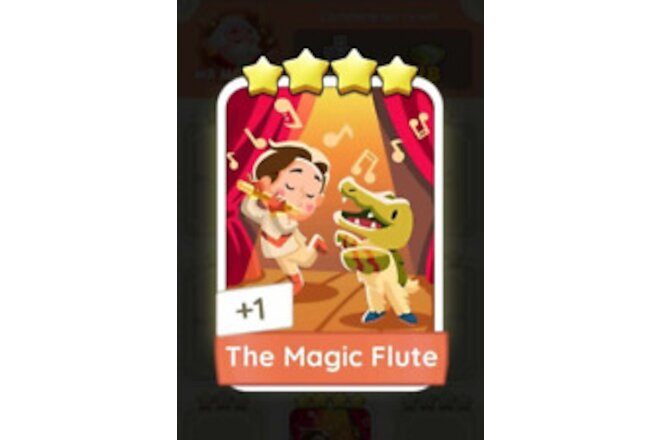 Monopoly Go Sticker - The. Magic Flute ⭐️⭐️⭐️⭐️ (4 Star) / 1800+ feedback! 🇺🇸