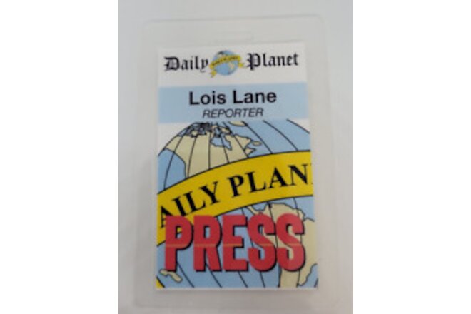 Superman Smallville ID Badge-Daily Planet Lois Lane Reporter Cosplay