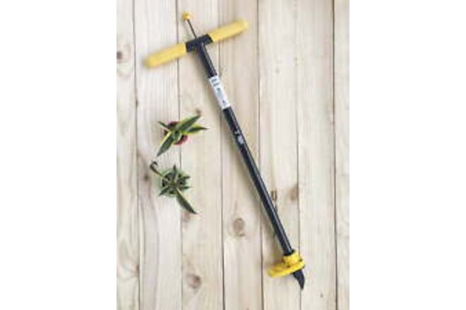 Expert Gardener   43" Black & Yellow  Weeder  for Taproot Plants -06