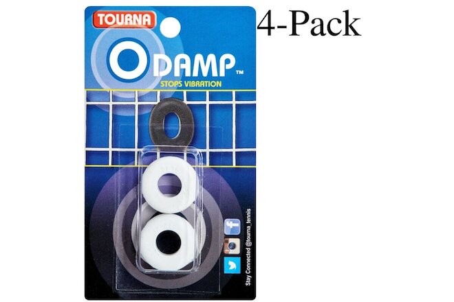 Tourna O Damp Set of 2 Vibration Dampeners, White (Pack of 4)