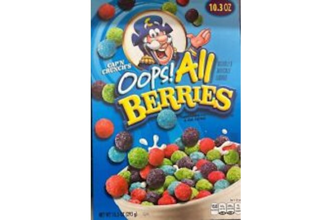 Quaker Cap'n Crunch's Oops! All Berries Cereal 10.3 Oz. Box (Pack Of 4)