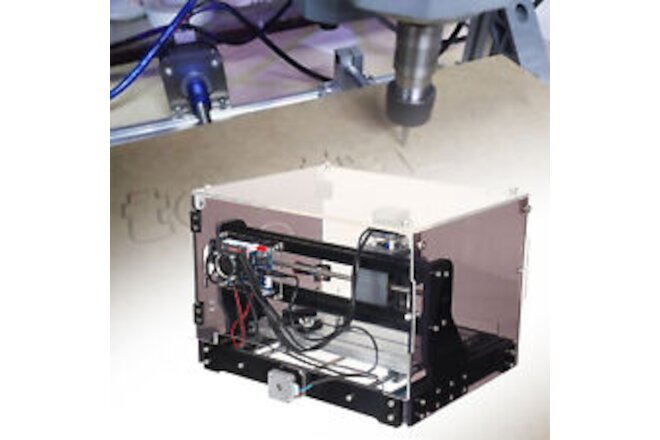3axis CNC Router Machine 3018-SE V2 Engraver with Transparent Enclosure&Spindle