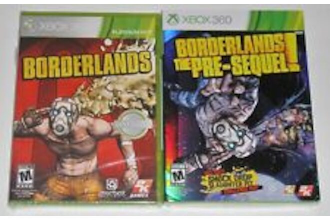 Xbox 360 Game Lot - Borderlands (New) Borderlands The Pre-Sequel (New)