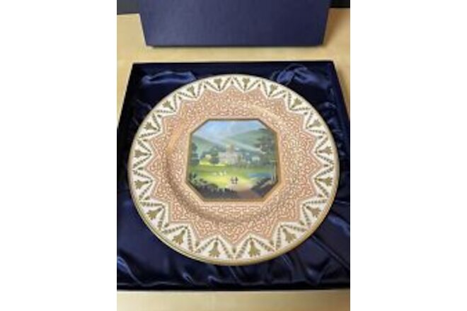 Royal Worcester Chamberlain Views Plates 250 Anniversary Malvern Priory - Boxed