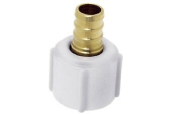 Barbed Pipe PEX Thread Adapter,Brass,1/2-In. Barb Insertx1/2-In. Female Pipe UC5
