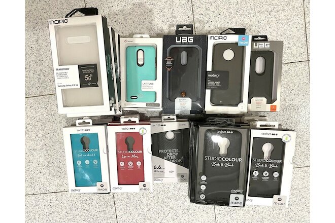 Wholesale 70 pc Bulk Mixed Lot Tech21 Incipio UAG Moto Samsung Cases - PULLS