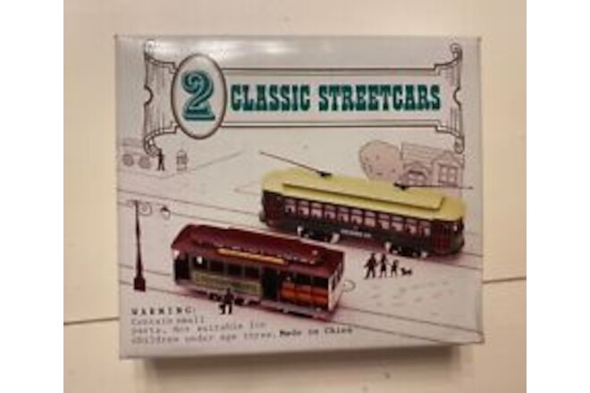 Classic Street Cars HO Scale San Francisco Cable Car & Desire Street Trolley (2)