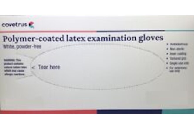 Latex Exam Gloves, Powder-Free, 100/Box PURPLE X-SMALL