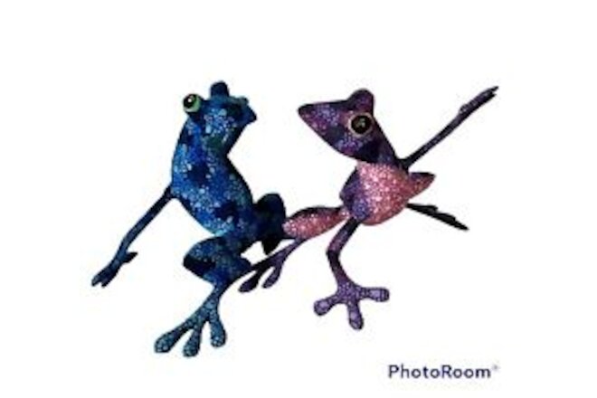 Whimsical Dancing Frogs Handcrafted In Mexico