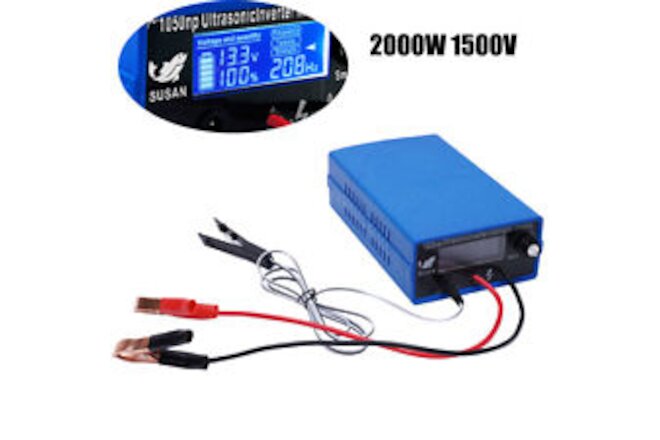 2000W 1500V Ultrasonic Inverter Electro Fisher Fish Shocker Stunner Three Modes