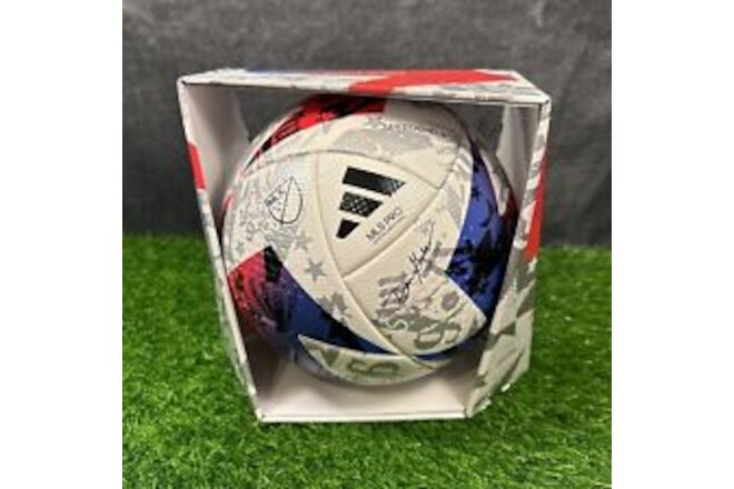 Adidas MLS OFFICIAL Match SoccerBall Size 5 Game Ball 2023 White Red HT9026