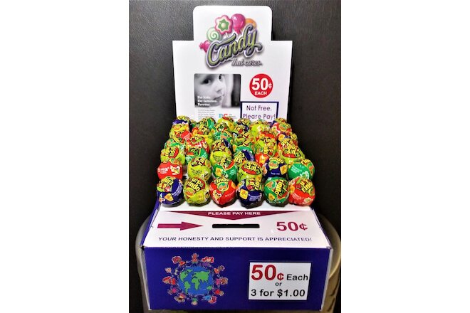 20 New Vending Route Display Honor Boxes Sells Candy & Lollipop Donation Charity