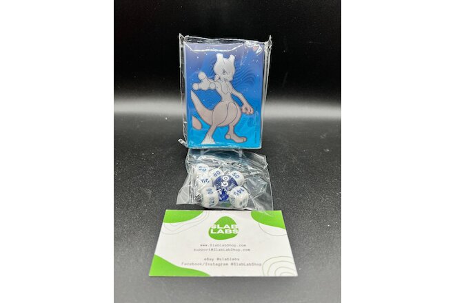 Mewtwo Pokemon Go Card Sleeves and Dice New Sealed