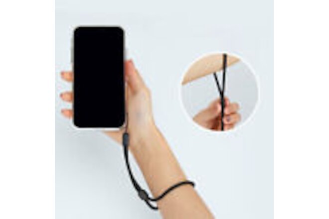 2x Black Camera Mobile Phone Hand Strap Wrist Lanyard For iphone For GoPro
