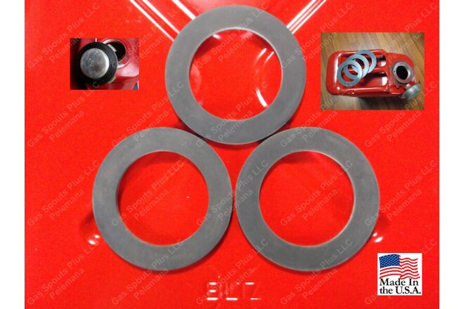 3x NEW Jerry Can GAS CAP GASKETS Gerry 5 Gallon 20L Rubber ARMY MILITARY SURPLUS