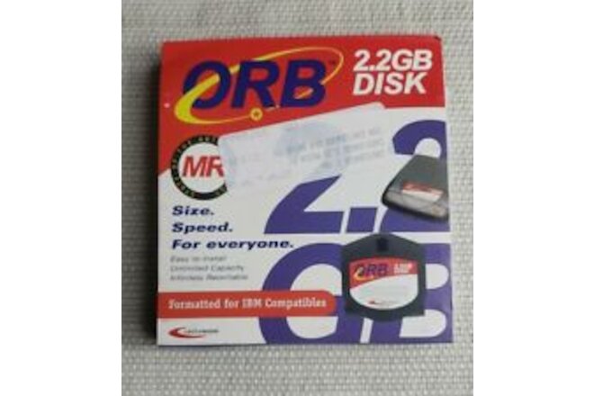 ORB 2.2 GB DISK By Castlewood Formatted For IBM Factory Sealed