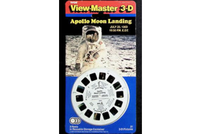 APOLLO MOON LANDING JULY 20 1969 3d View-Master 3 Reel Packet NEW SEALED