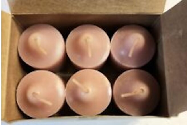Partylite Box of 6 Spiced Plum Scented Votive Candles V0637 Retired NOS