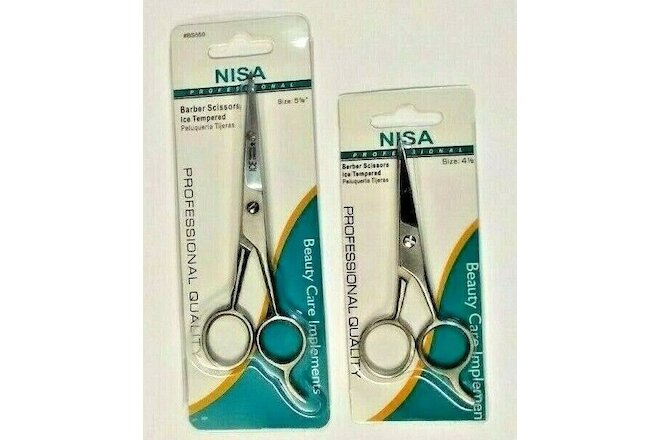 Hair Cutting Scissors / Barber Shears - ICE Tempered grooming scissors 5.5, 4.5"