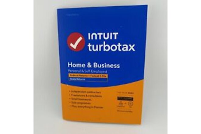 TurboTax HOME & BUSINESS 2023 Federal + State for 1 User, Windows/Mac Disc NEW