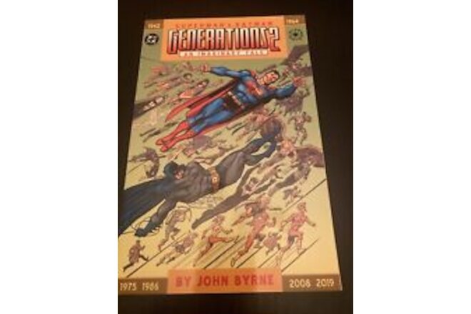 SUPERMAN BATMAN: GENERATIONS 2 TPB OOP 1ST PRINTING JOHN BYRNE STORY & ART 2004