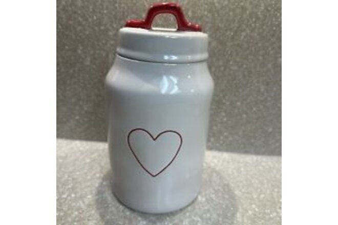 NEW! Rae Dunn by Magenta Valentine’s Day “ ❤️” Heart Canister Medium 8in Tall
