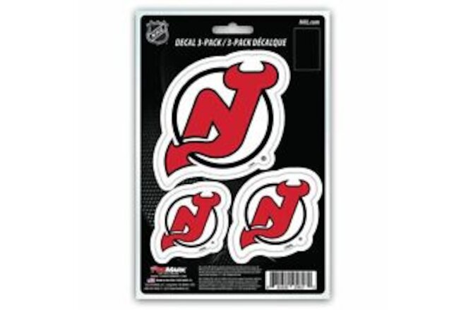 New Jersey Devils Decal 3 Pack Team Promark NHL
