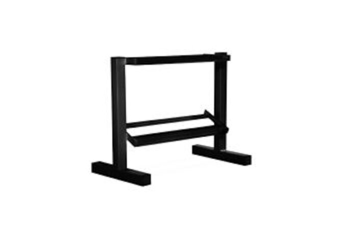 24 in. Two-Tier Dumbbell Rack, Weight Rack for Dumbbells Heavy-Duty Home Gym